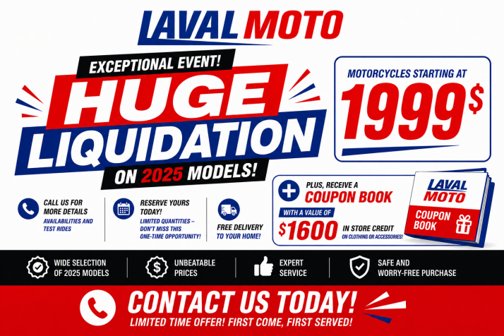 🔥🏍️ HUGE LAVAL MOTO LIQUIDATION – 2025 MODELS 🏍️🔥