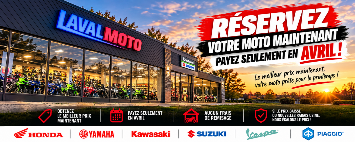 Réservez maintenant, payez seulement en avril!